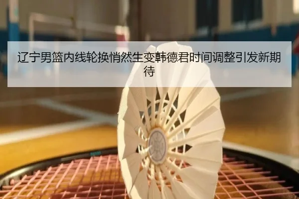 辽宁男篮内线轮换悄然生变韩德君时间调整引发新期待（kaiyun）